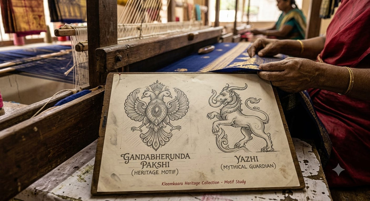 Art of Kancheepuram Weave - Learn the story of Sacred and Heritage Motifs - Kleemkaara