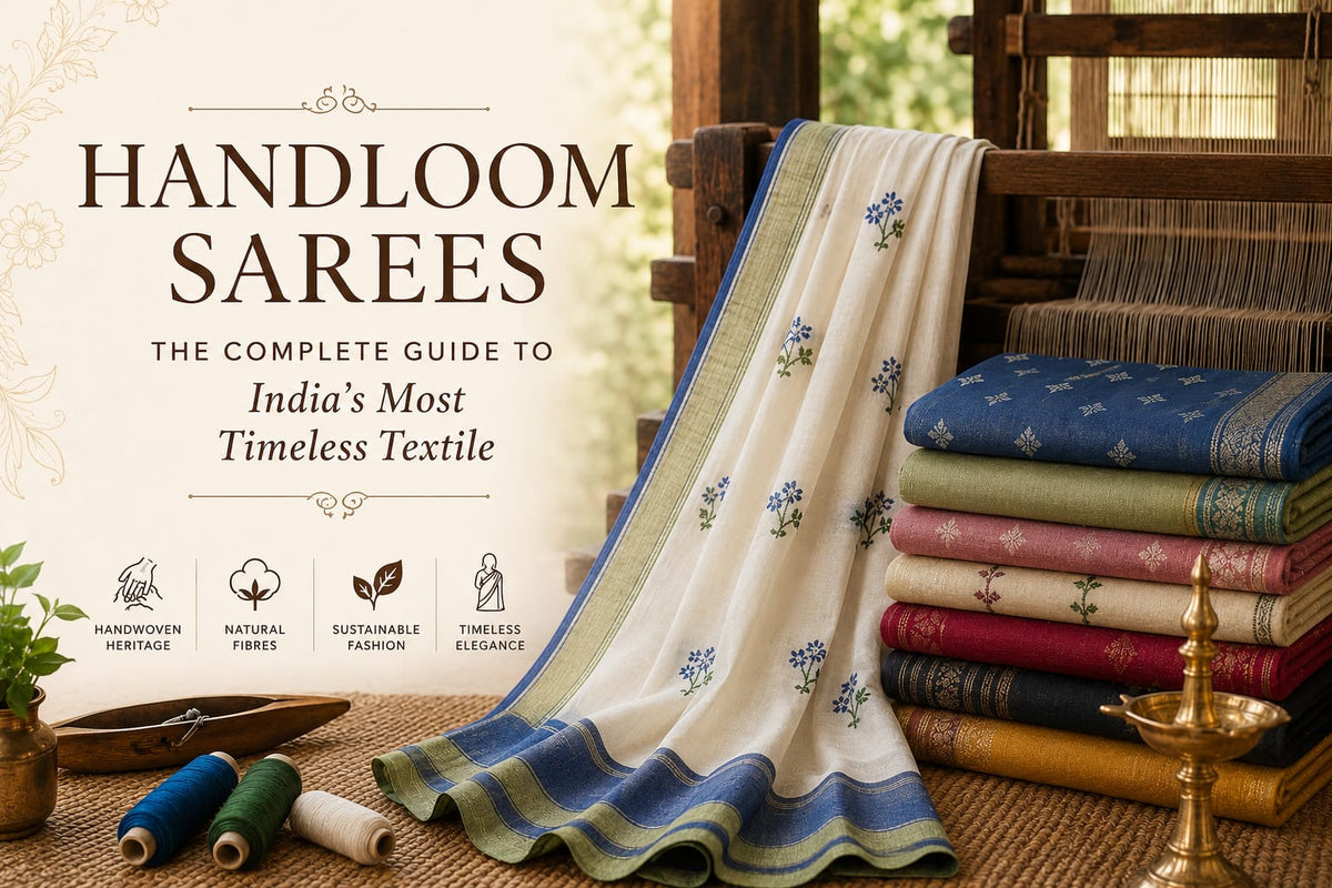 Handloom Sarees — The Complete Guide to India's Most Timeless Textile - Kleemkaara