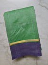 Mint Green Handloom Bamboo Cotton Saree