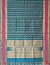 Ameyaa – Peacock Blue Aayiram Butta Kanchi Silk Cotton Saree