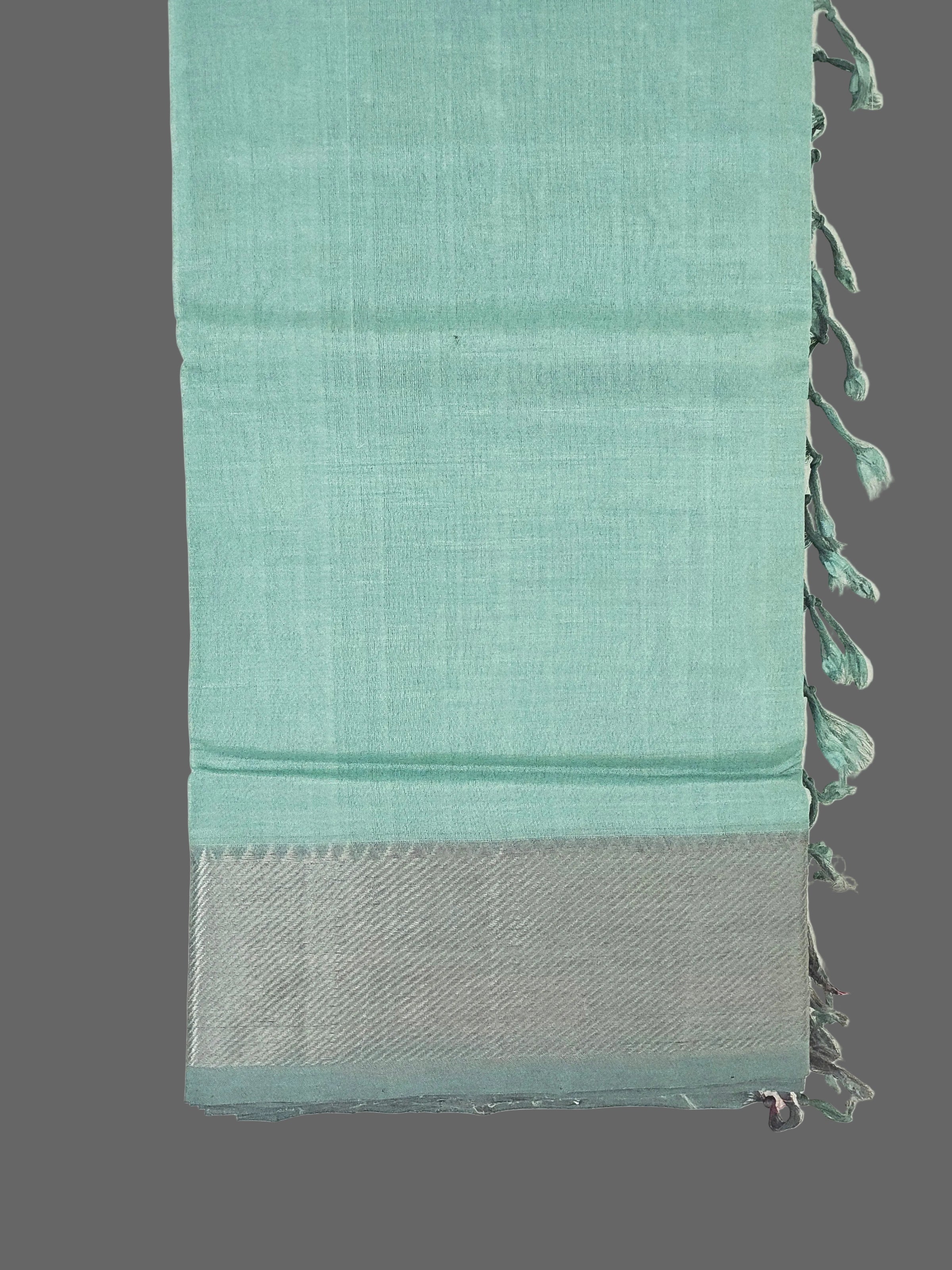 Saumika – Sea Green Handloom Mangalagiri Silk Cotton Saree