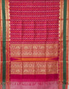 Aayiramgriva – Pink Aayiram Butta Handloom Kanchi Silk Cotton Saree with Gandabherunda Pakshi Motifs