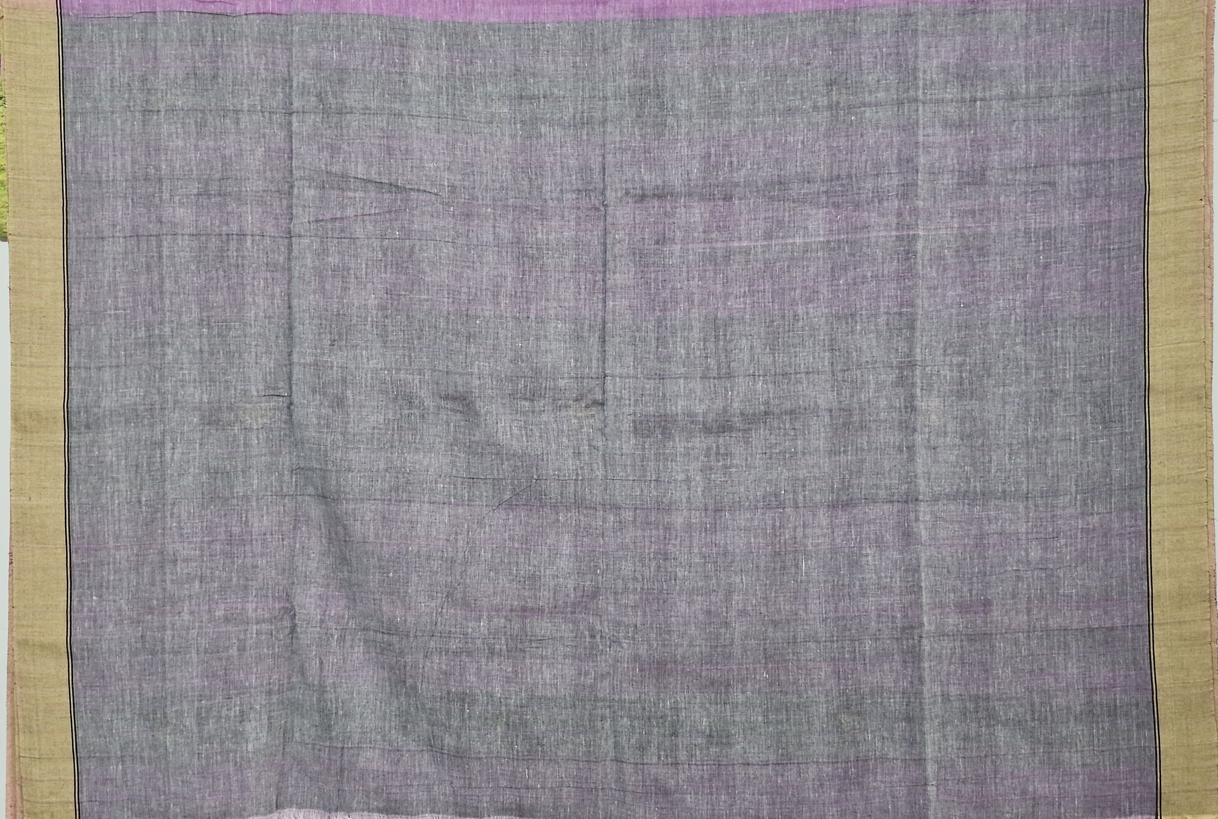 Blouse of Anvitha – Muted Orchid Purple Handloom Khadi Saree with Bhujodi Motifs