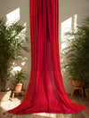 Arunika – Red Handloom Tangail Khadi Saree with Orange Border