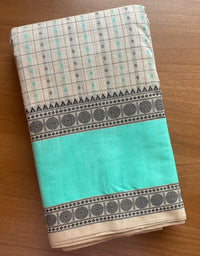 Beige_Handloom_Lakshadeepam_Saree