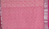 Blouse of Sarada – White and Pink Printed Handloom Mangalagiri Silk Cotton Saree