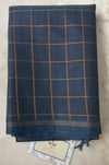 Bluish Grey Handloom Kanchi Cotton Saree