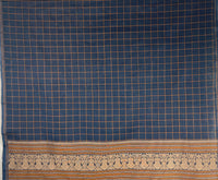 Bluish Grey Handloom Kanchi Cotton Saree