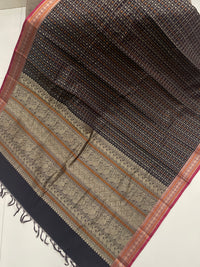 Brown Lakshadeepam Handloom Kanchi Cotton Saree