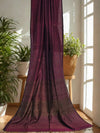 Chakrikaa – Plum Purple Handloom Khadi Saree with Chakra Motifs