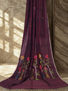 Chitrani – Maroon Jamdani Handloom Bengal Cotton Saree