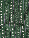 Dark Green Kesh Kantha Cotton Saree