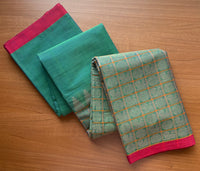 Green Handloom Kanchi Cotton Saree