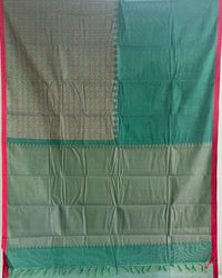 Green Handloom Kanchi Cotton Saree