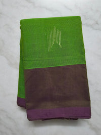 Green Handloom Aloevera Cotton Saree