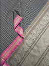 Green and Brown Dual Tone Lakshadeepam Handloom Kanchi Cotton Saree