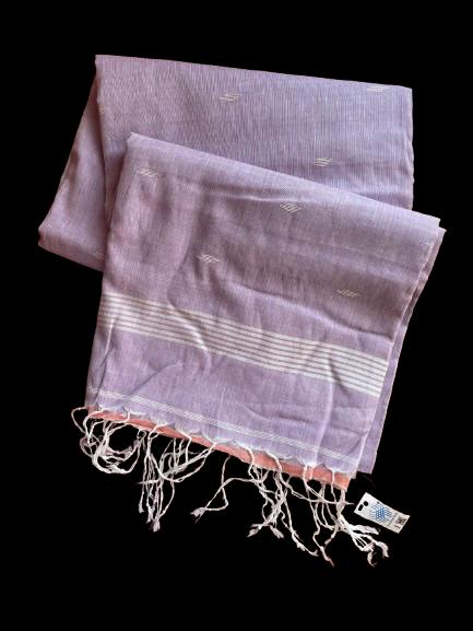 Lavender Handloom Khadi Saree