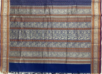 Navy Blue Lakshadeepam Handloom Kanchi Cotton Saree