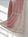 Nivritti – Salmon Pink Handloom Khadi Cotton Saree with Woven Butis