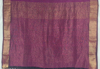 Purple Handloom Khadi Saree Blouse