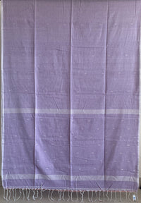 Light Purple Handloom Khadi Saree