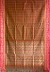 Light Green and Pink Dual Tone Handloom Aayiram Butta Kanchi Cotton Saree