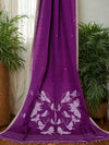 Manmayi - Purple Jamdani Handloom Bengal Cotton Saree