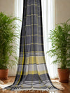 Nivritti – Grey Khadi Cotton Saree with checks