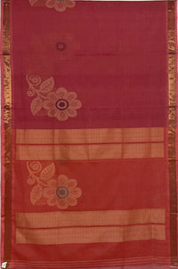 Pink Handloom Kanchi Cotton Saree