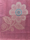 Pink Handloom Kanchi Cotton Saree Butta