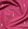 Red Handloom Organic Kanchi Cotton Saree with Yellow Yali Border