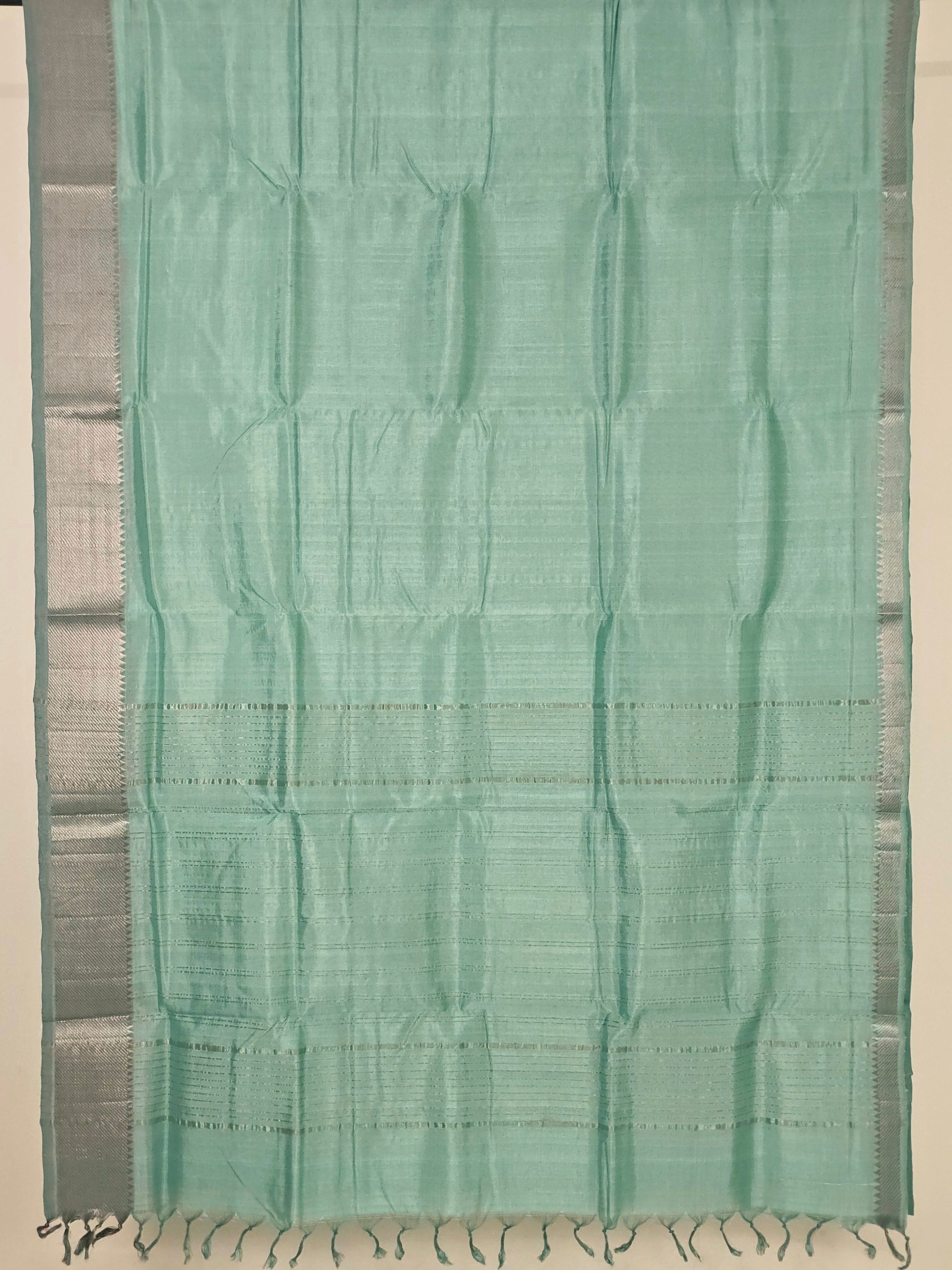 Saumika – Sea Green Handloom Mangalagiri Silk Cotton Saree