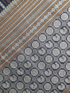 Shyamalika – Black Handloom Kanchi Cotton Saree with Horizontal stripes