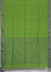 Smita – Parrot Green Handloom Tangail Khadi Saree with Grey Border
