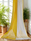 Suryashveta – Yellow and White Handloom Khadi Cotton Saree