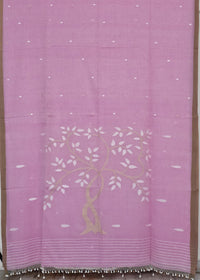 Svanika – Pink Jamdhani Handloom Bengal Cotton Saree