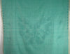 Light Teal Green Jamdhani Handloom Bengal Cotton Saree