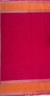 Pink & Red Dual Tone Handloom Kanchi Cotton Saree