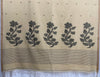 Wheatish Beige Jamdhani Handloom Bengal Cotton Saree