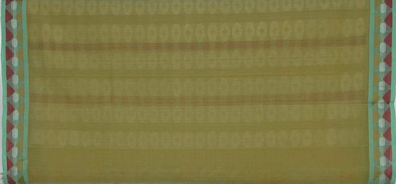 Yellow Handloom Kanchi Cotton Saree