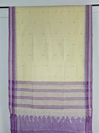 Yellow Handloom Venkatagiri Cotton Saree with Embroidery Motifs