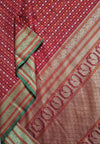 Maroon Floral Thousand Butta Handloom Kanchi Cotton Saree