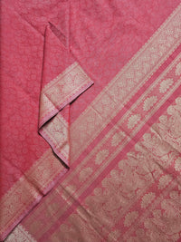 Red & Onion Pink Dual tone Handloom Kanchi Cotton Saree