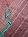 Deep Onion Pink Lakshadeepam Handloom Kanchi Cotton Saree