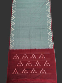 Sea Green Handloom Pochampally Ikkat Mercerized Cotton Saree
